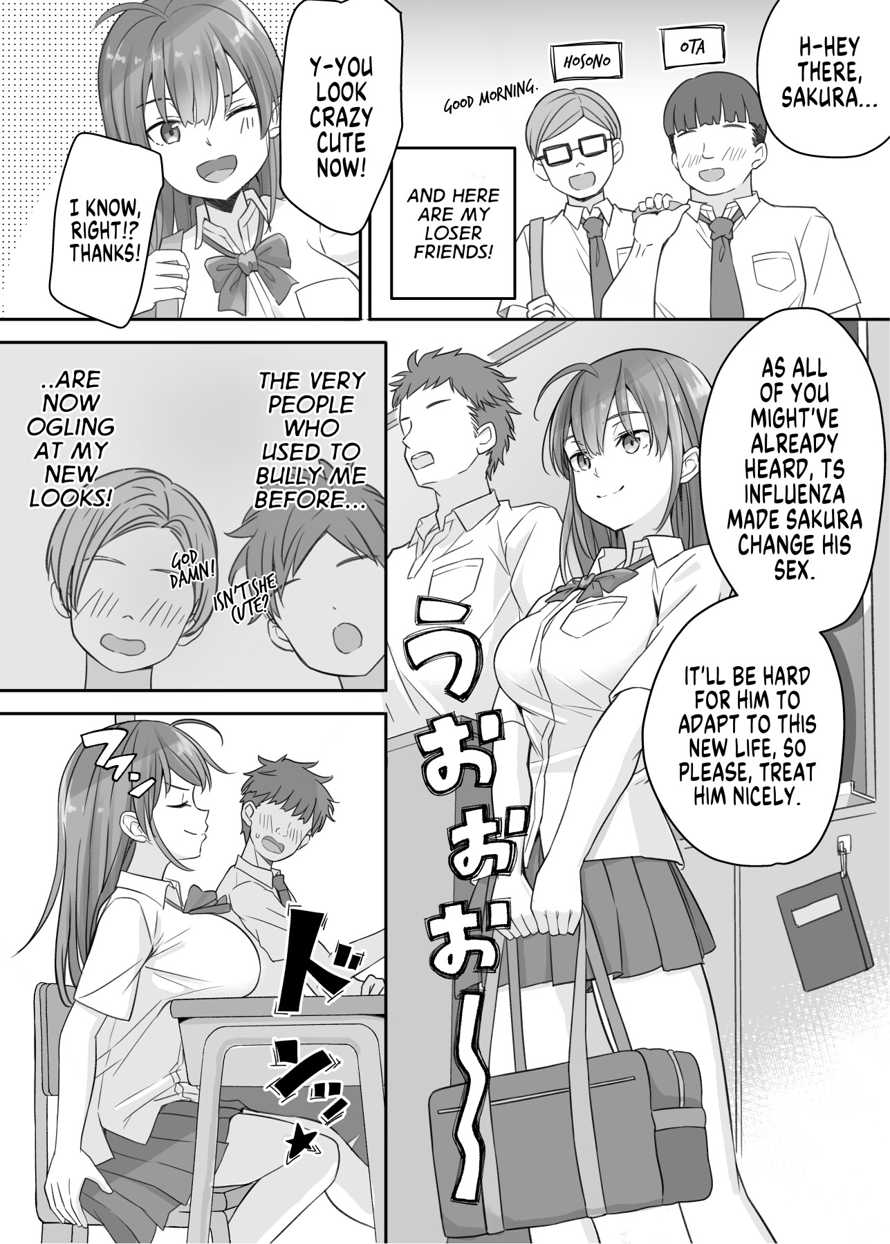 Hentai Manga Comic-The Loser Me Got Turned Into a Girl, so I Tried Having Degenerate Sex-Read-5